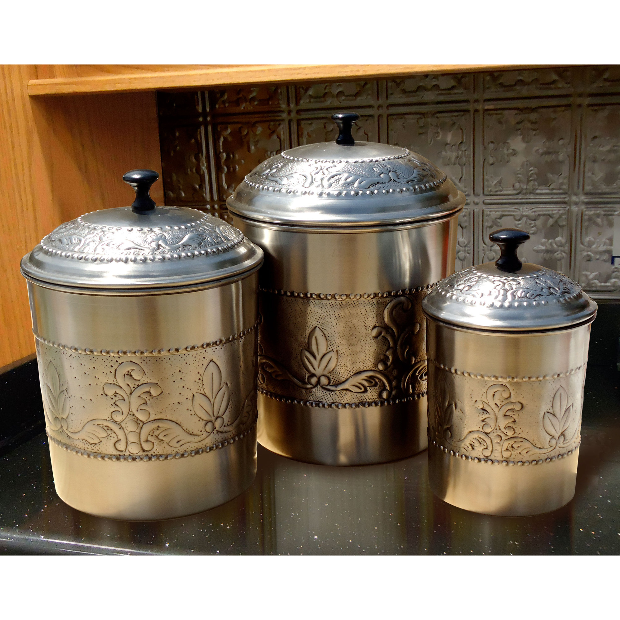 Old Dutch Victoria 3 Piece Kitchen Canister Set & Reviews Wayfair